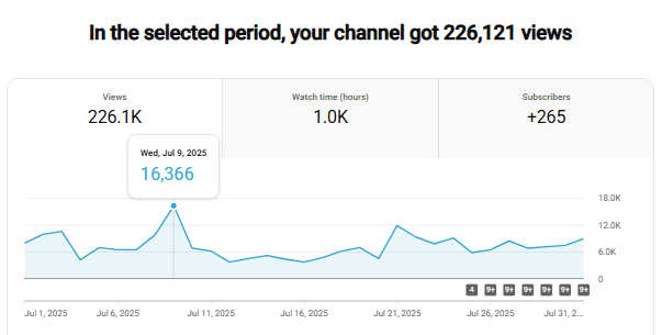 YouTube automation dashboard interface