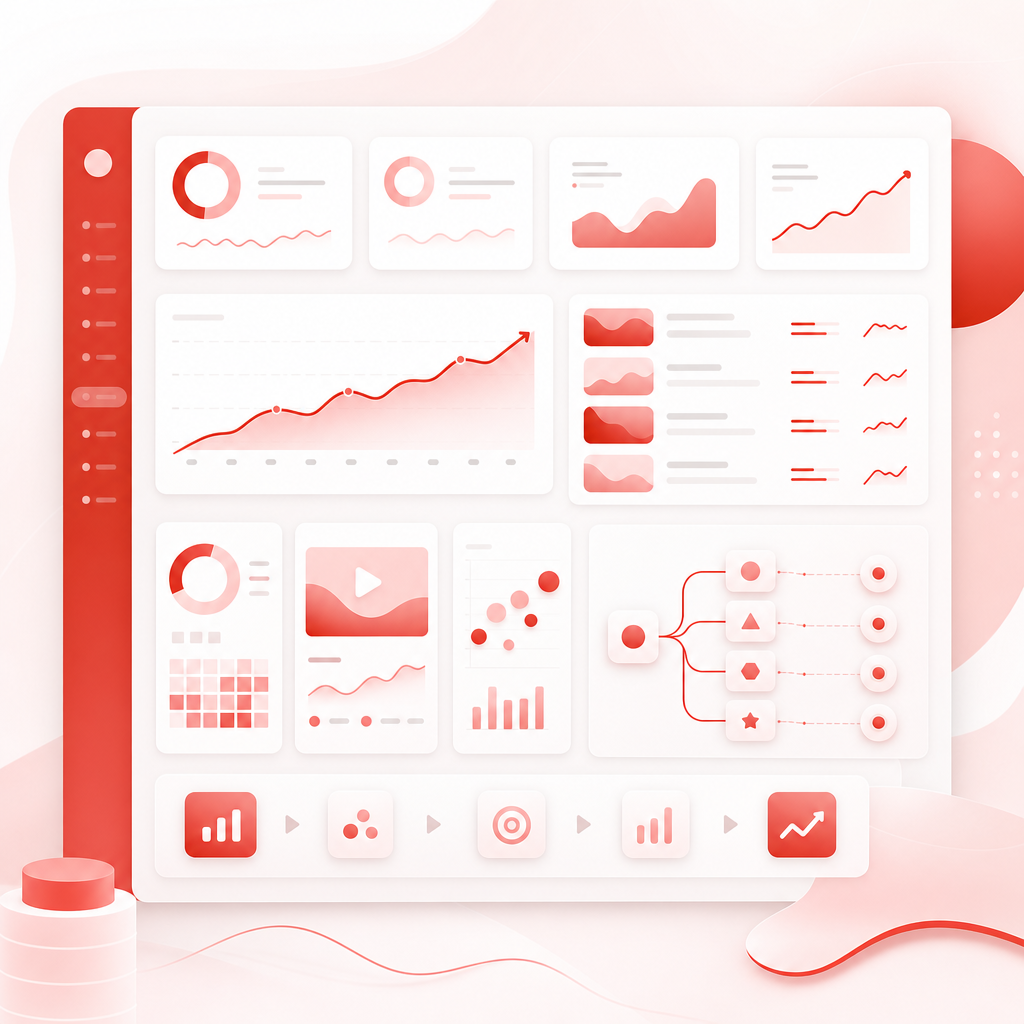 Abstract dashboard illustration representing channel insights and repeatable performance patterns.