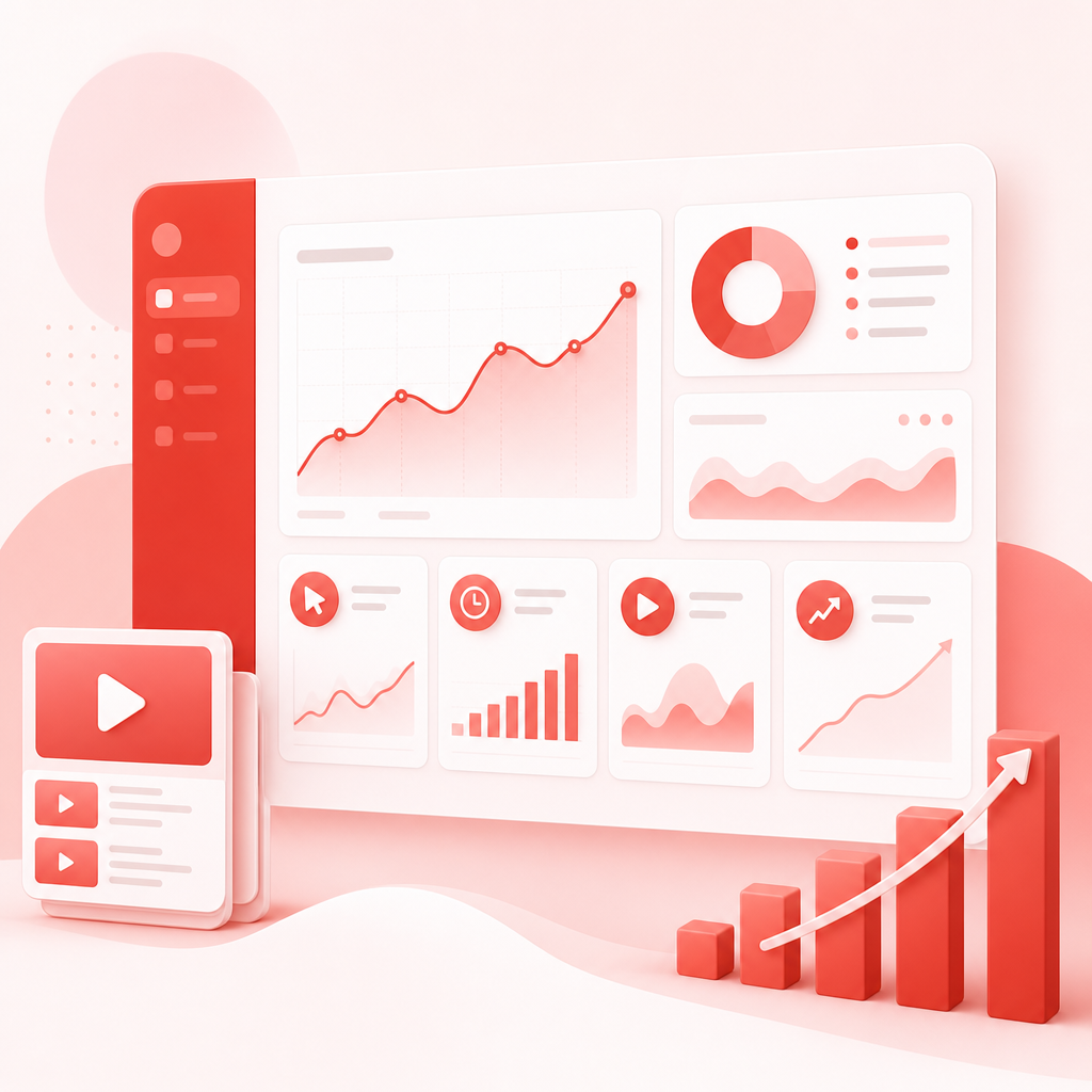 Dashboard-style illustration of video performance insights for My Videos.