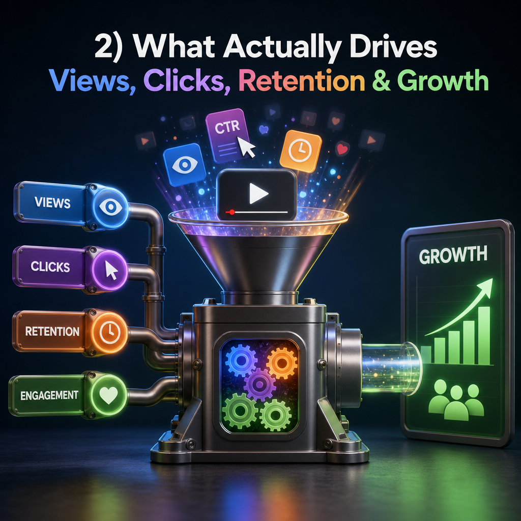 2) What Actually Drives Views, Clicks, Retention & Growth