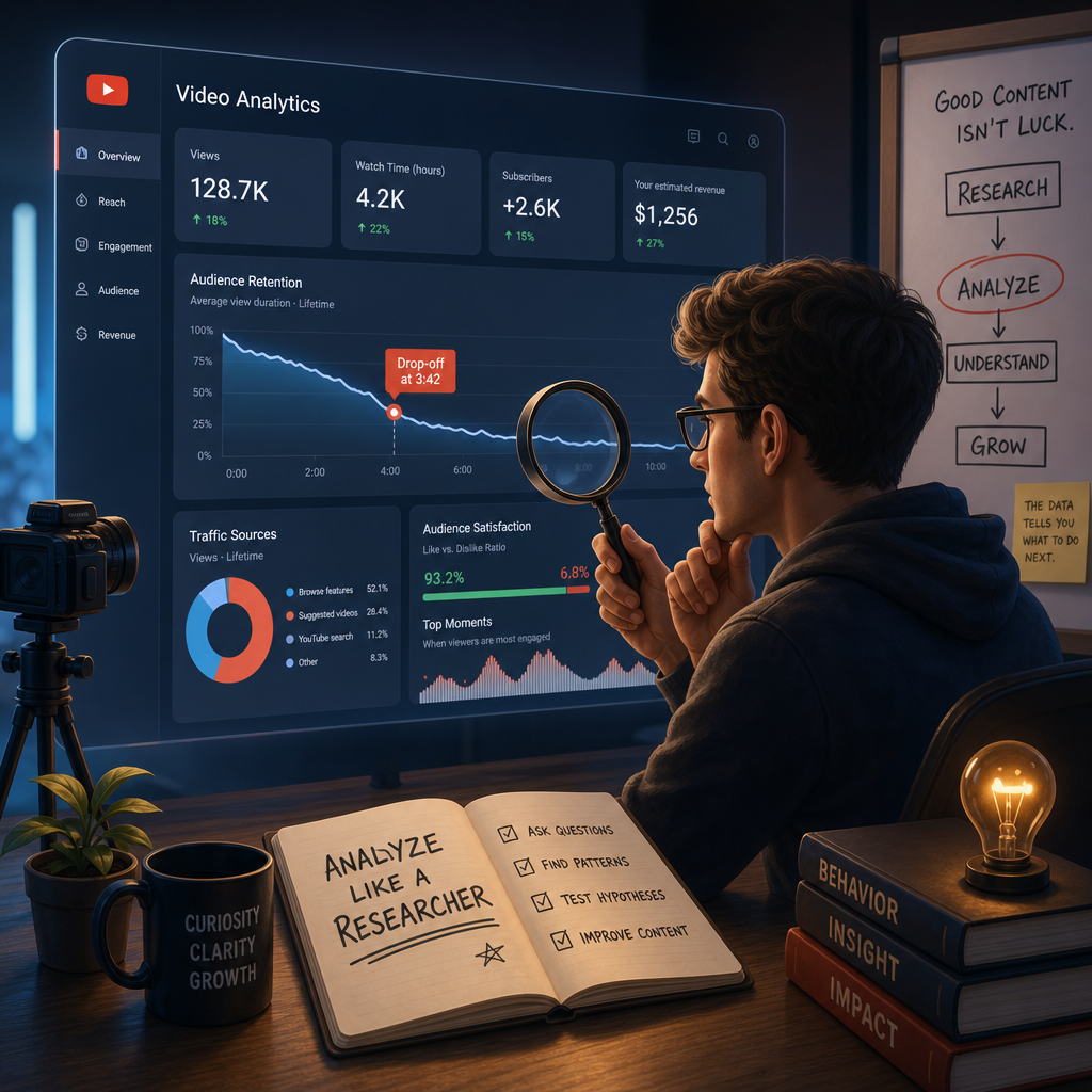 3) How to Read Your Own YouTube Analytics (Like a Researcher)