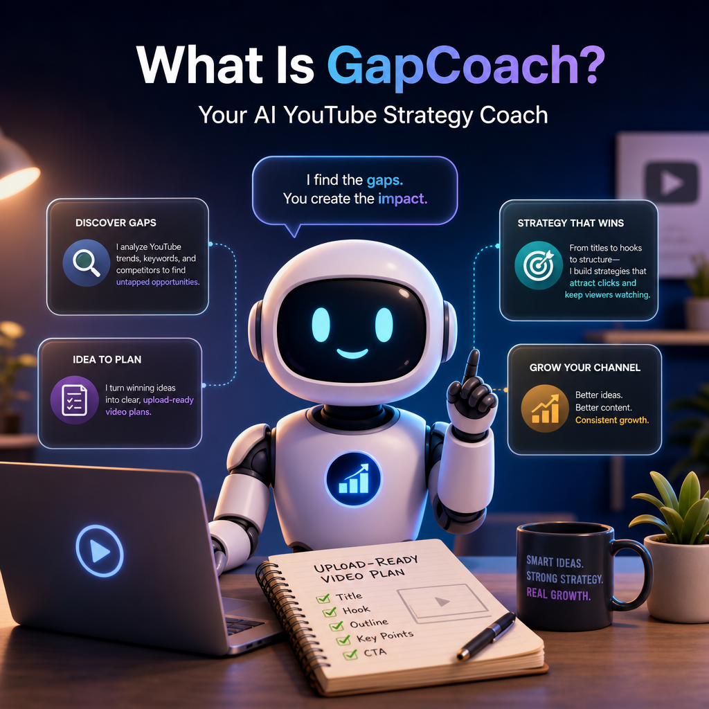 What Is GapCoach? (Your AI YouTube Strategy Coach)