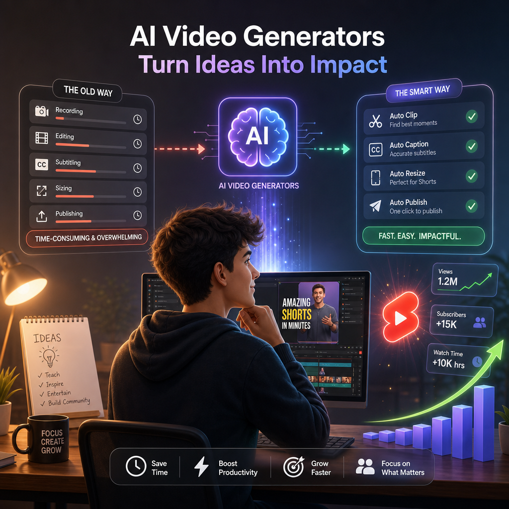 1) Why AI Video Generators Matter for Aspiring YouTubers