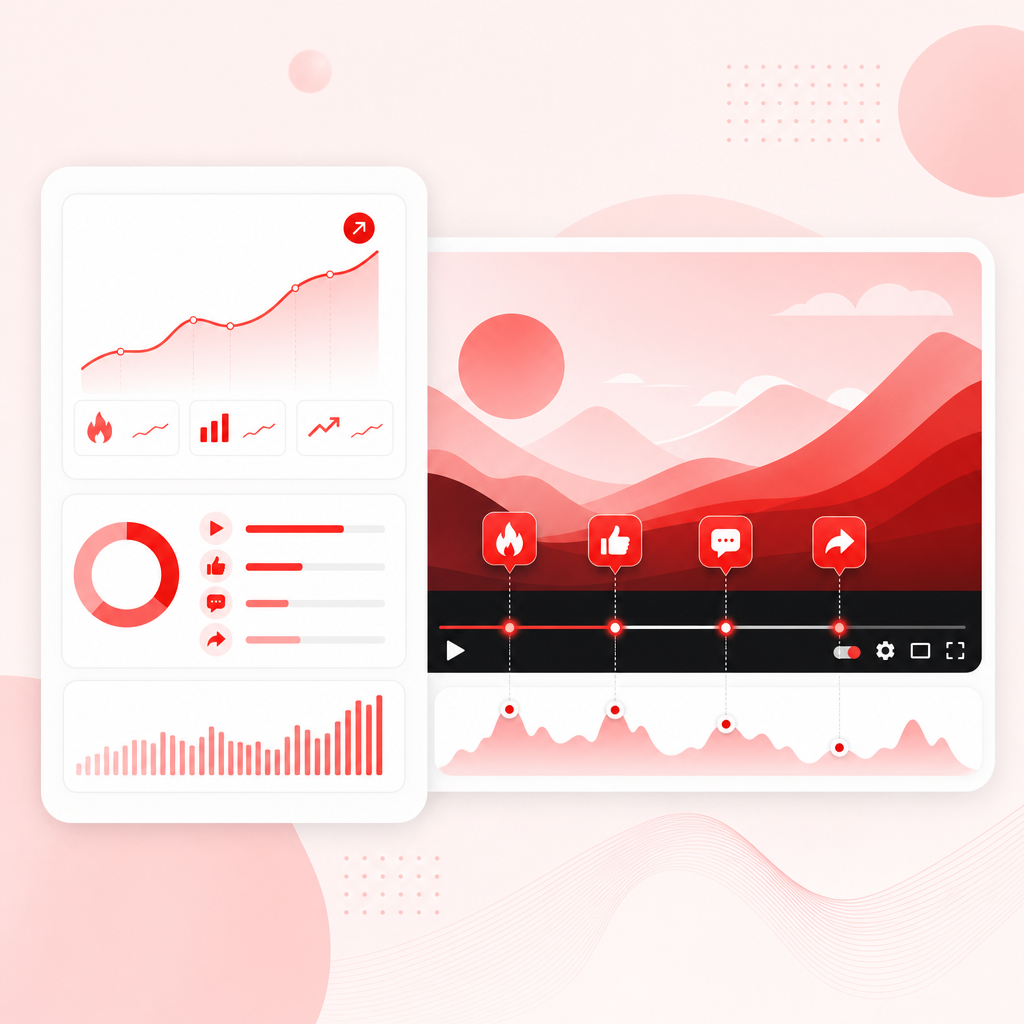Illustration representing discovering what’s already working on YouTube with trend signals and content planning.