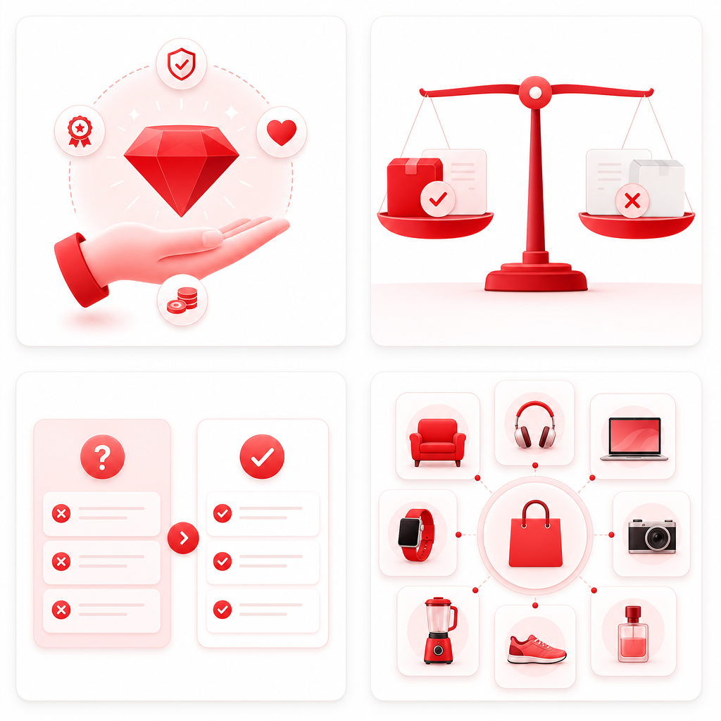 Illustration showing how buyer intent and comparison angles help product review channels grow faster.