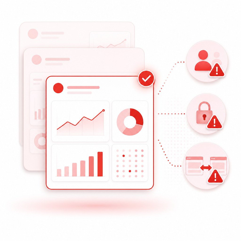 Illustration representing verifying the correct YouTube analytics context to avoid mix-ups.