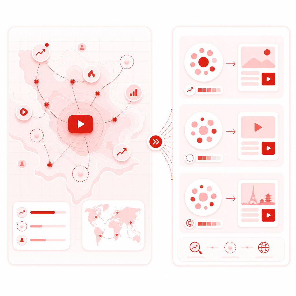 Illustration representing content gap research and high-intent YouTube topic discovery.
