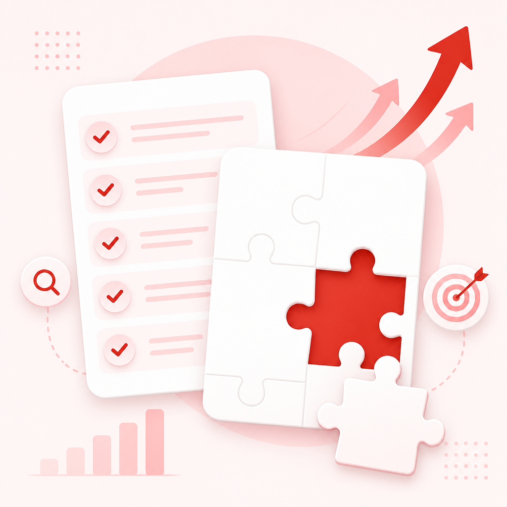 Illustration representing a content gap and missing coverage for viewers still searching.